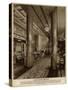 Interior on the 'Queen Mary' Ocean Liner, Main Lounge-null-Stretched Canvas