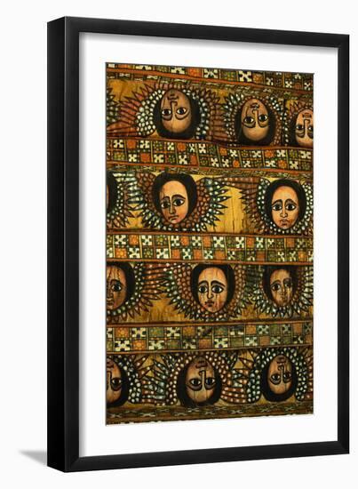 Interior Paintings at the Church of Debre Birhan Selasie-Jon Hicks-Framed Premium Photographic Print