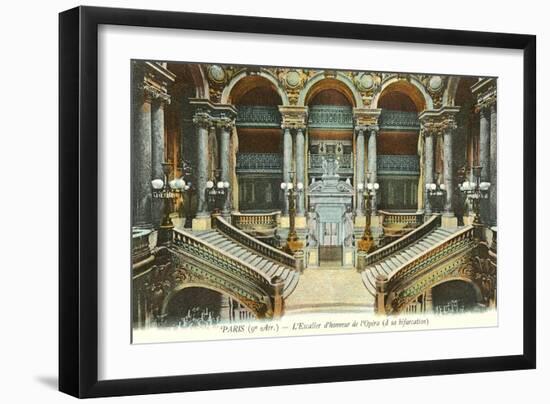 Interior, Paris Opera House, France-null-Framed Art Print