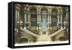 Interior, Paris Opera House, France-null-Framed Stretched Canvas