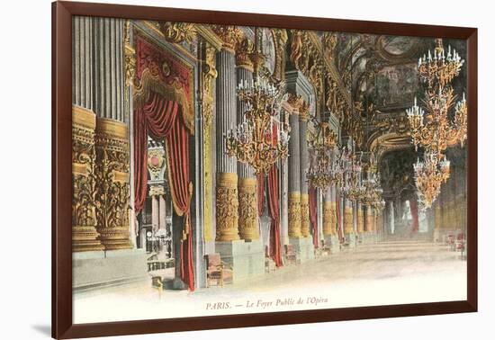 Interior, Paris Opera House, France-null-Framed Art Print