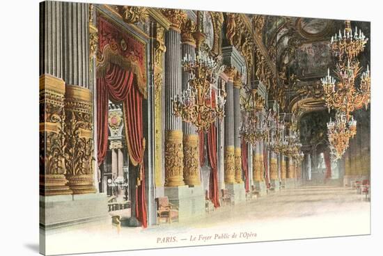 Interior, Paris Opera House, France-null-Stretched Canvas