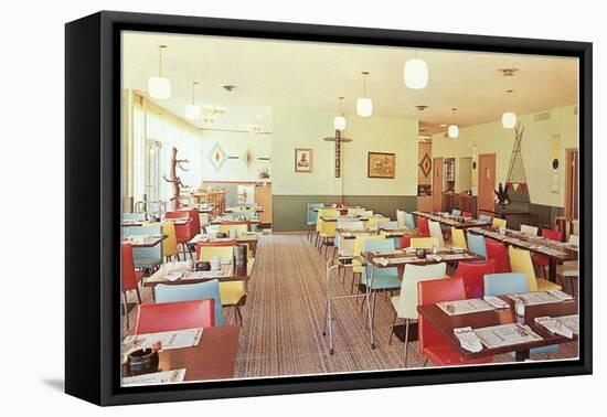 Interior, Retro Cafe-null-Framed Stretched Canvas
