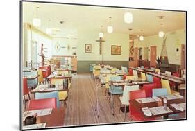 Interior, Retro Cafe-null-Mounted Art Print