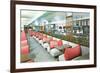 Interior, Retro Cafeteria-null-Framed Premium Giclee Print