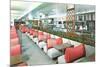 Interior, Retro Cafeteria-null-Mounted Premium Giclee Print