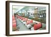 Interior, Retro Cafeteria-null-Framed Art Print