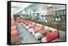 Interior, Retro Cafeteria-null-Framed Stretched Canvas