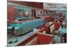 Interior, Retro Diner-null-Mounted Premium Giclee Print