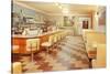 Interior, Retro Diner-null-Stretched Canvas