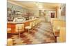 Interior, Retro Diner-null-Mounted Premium Giclee Print