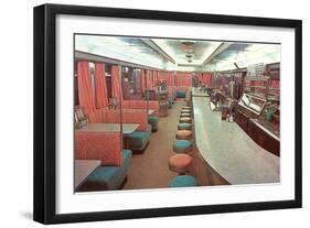 Interior, Retro Diner-null-Framed Art Print