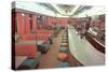 Interior, Retro Diner-null-Stretched Canvas