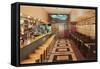 Interior, Retro Diner-null-Framed Stretched Canvas