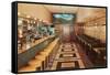 Interior, Retro Diner-null-Framed Stretched Canvas