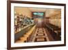 Interior, Retro Diner-null-Framed Premium Giclee Print