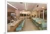 Interior, Retro Diner-null-Framed Art Print