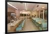 Interior, Retro Diner-null-Framed Art Print