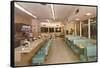 Interior, Retro Diner-null-Framed Stretched Canvas