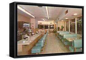 Interior, Retro Diner-null-Framed Stretched Canvas