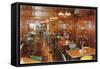 Interior, Roadside Retro Coffee Shop-null-Framed Stretched Canvas
