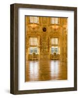 Interior Room of Peterhof, Royal Palace Founded by Tsar Peter the Great, St. Petersburg, Russia-Nancy & Steve Ross-Framed Photographic Print