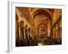 Interior, Saint Mark's Church, (San Marco) Venice, Italy, with Doge-Gabriele Bella-Framed Giclee Print