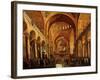 Interior, Saint Mark's Church, (San Marco) Venice, Italy, with Doge-Gabriele Bella-Framed Giclee Print