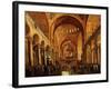 Interior, Saint Mark's Church, (San Marco) Venice, Italy, with Doge-Gabriele Bella-Framed Giclee Print