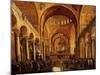 Interior, Saint Mark's Church, (San Marco) Venice, Italy, with Doge-Gabriele Bella-Mounted Giclee Print