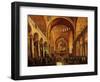 Interior, Saint Mark's Church, (San Marco) Venice, Italy, with Doge-Gabriele Bella-Framed Giclee Print