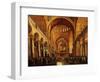 Interior, Saint Mark's Church, (San Marco) Venice, Italy, with Doge-Gabriele Bella-Framed Giclee Print