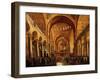 Interior, Saint Mark's Church, (San Marco) Venice, Italy, with Doge-Gabriele Bella-Framed Giclee Print