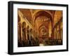 Interior, Saint Mark's Church, (San Marco) Venice, Italy, with Doge-Gabriele Bella-Framed Giclee Print