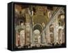 Interior, Saint Peter's Basilica, Rome, Italy-Antonio Pannini-Framed Stretched Canvas