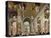 Interior, Saint Peter's Basilica, Rome, Italy-Antonio Pannini-Stretched Canvas