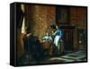 Interior Scene, C1650-Pieter de Hooch-Framed Stretched Canvas