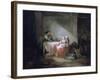 Interior Scene, Late 18th Century-Jean-Honore Fragonard-Framed Giclee Print