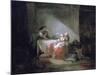 Interior Scene, Late 18th Century-Jean-Honore Fragonard-Mounted Giclee Print