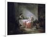 Interior Scene, Late 18th Century-Jean-Honore Fragonard-Framed Giclee Print