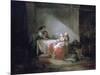 Interior Scene, Late 18th Century-Jean-Honore Fragonard-Mounted Giclee Print