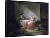 Interior Scene, Late 18th Century-Jean-Honore Fragonard-Framed Stretched Canvas