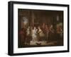 Interior Scene (Oil on Canvas)-Antoine Francois Saint-aubert-Framed Giclee Print