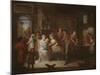 Interior Scene (Oil on Canvas)-Antoine Francois Saint-aubert-Mounted Giclee Print