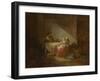 Interior Scene. the Happy Mother, Second Half of the 18th C-Jean-Honoré Fragonard-Framed Giclee Print