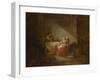 Interior Scene. the Happy Mother, Second Half of the 18th C-Jean-Honoré Fragonard-Framed Giclee Print