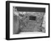 Interior Showing Wall & Window "Interior At Ruin Cliff Palace Mesa Verde NP" Colorado "1941." 1941-Ansel Adams-Framed Art Print