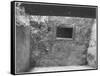 Interior Showing Wall & Window "Interior At Ruin Cliff Palace Mesa Verde NP" Colorado "1941." 1941-Ansel Adams-Framed Stretched Canvas