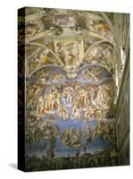 Interior, Sistine Chapel, the Vatican, Rome, Lazio, Italy-Roy Rainford-Stretched Canvas