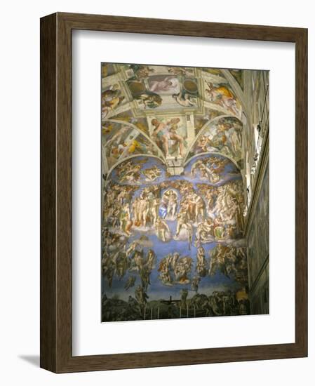 Interior, Sistine Chapel, the Vatican, Rome, Lazio, Italy-Roy Rainford-Framed Photographic Print